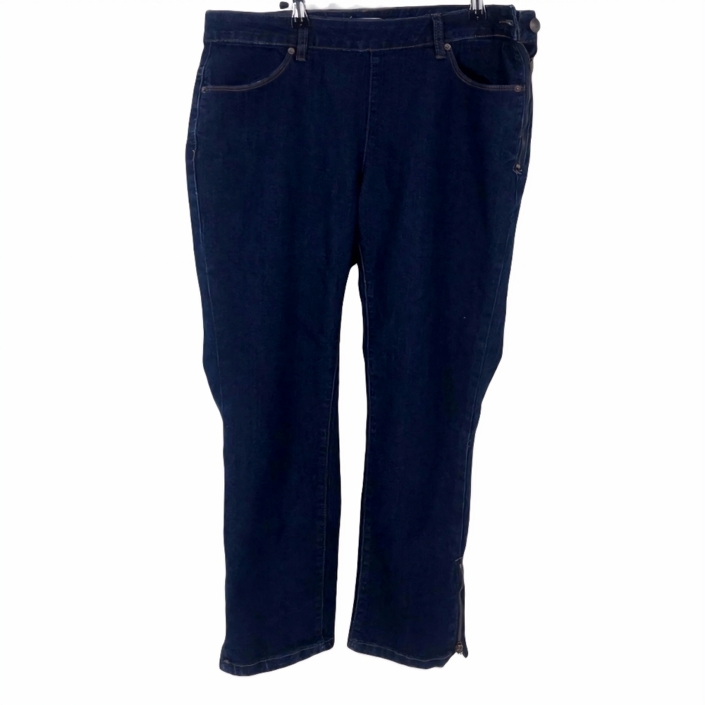 Adamโ Levine The Skinny Jeans Ankle Zip Size 12